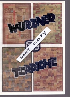 1931 2 Werbeanzeigen Wurzner Teppich Fabrik Wurzen  WTF groß 19x28 cm!
