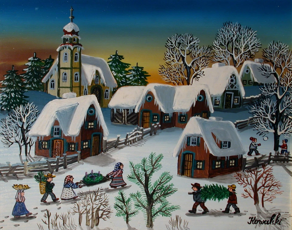 Anton Kowalski - Vorweihnachtszeit - Winter - Naiv. - Bild 1 von 4