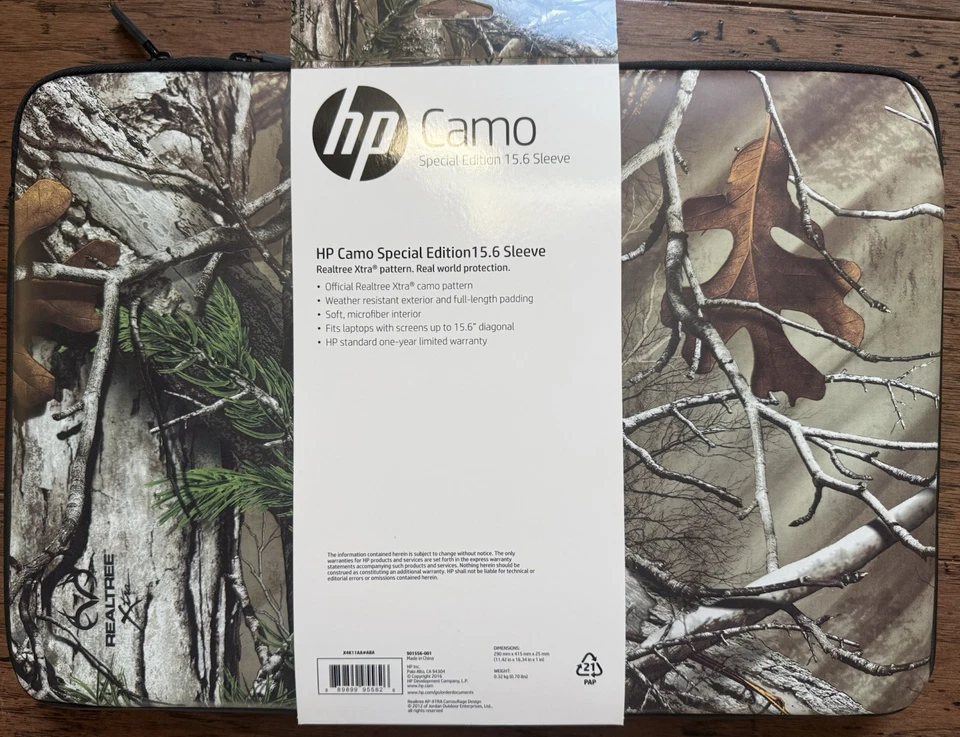 Funda para computadora HP 15.6 Realtree Xtra camuflada nueva en caja Foto 2 de 2
