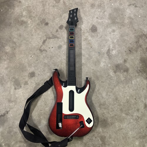 Guitar Hero 5 Wireless Controller Red White Works Great! | eBay