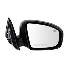 Side Mirror Assembly Front Right Passenger Power Black Heated Replacement