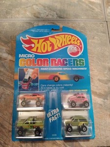 Mattel Hot Wheels Micro Color Racers OFF ROAD PACK #2 MOC 1988