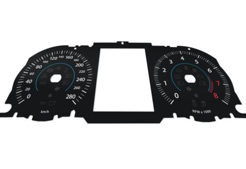 For Jaguar XF, XE - Speedometer Dials from MPH to Km/h Cluster Gauges - Picture 4 of 6
