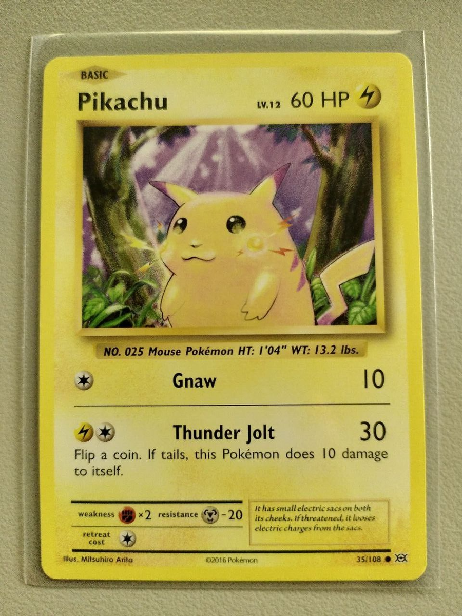Pokémon TCG Pikachu XY Evolutions 2016 35/108 Regular Common