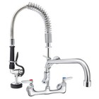 Vevor Commercial Pre-Rinse Kitchen Sink Faucet w/ Sprayer Mixer Tap 21-47in