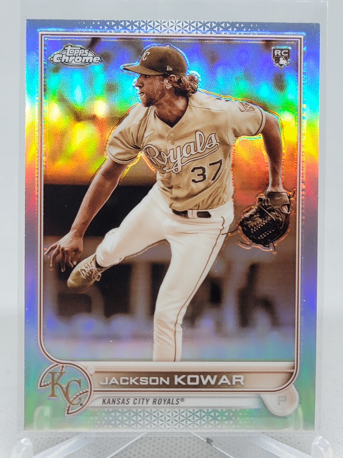 2022 Topps Chrome Jackson Kowar SEPIA REFRACTOR RC ROOKIE #188 D6B