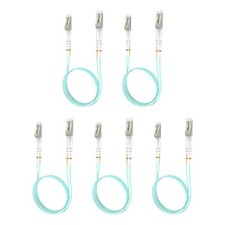 Om3 Lc to Lc Fiber Patch Cable 0.5m 1.64 ft 5 Pack Options 0.2m-200m OM3 Fibe...