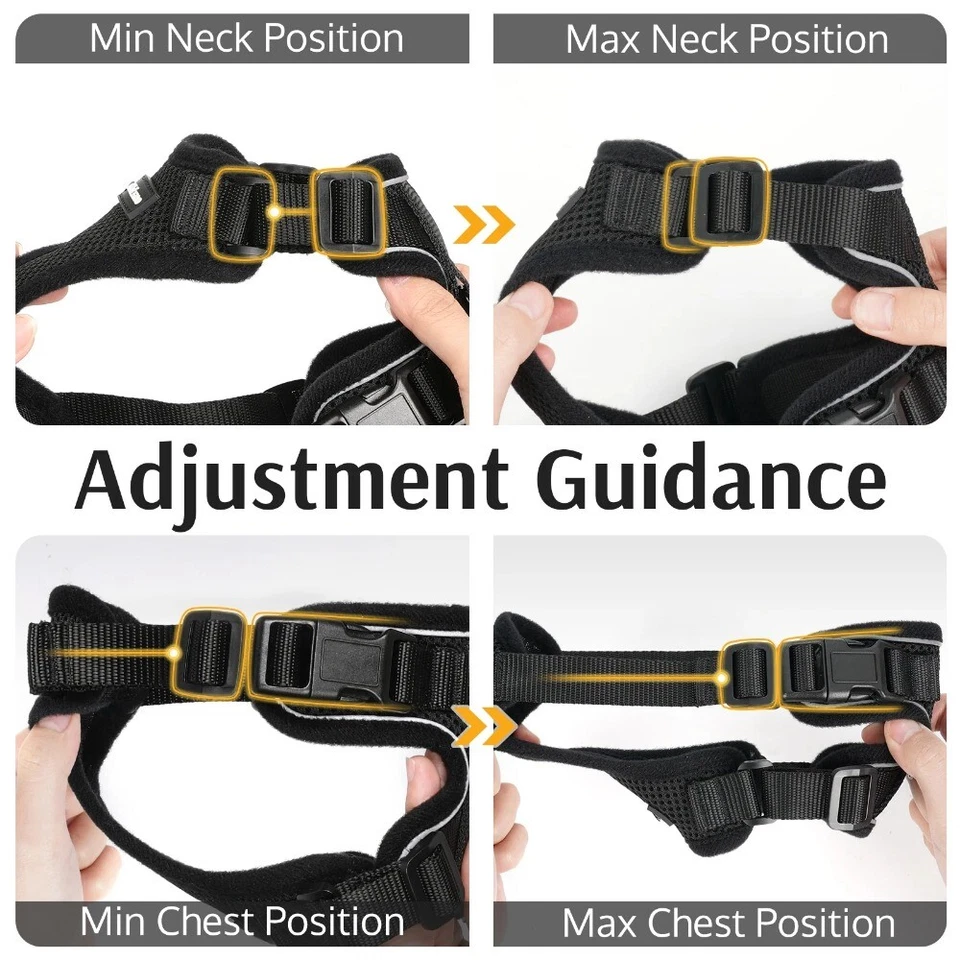 Rabbitgoo Mascota Gato Arnés y 59" Correa Prueba de Escape Chaleco Ajustable para Gatos Foto 4 de 4