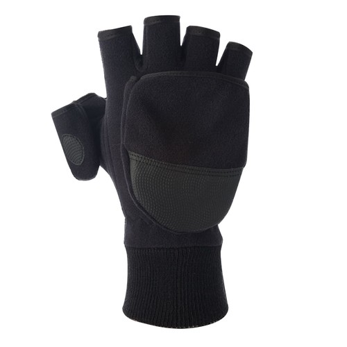 Warm Winter Gloves Flip Fingerless Touch Screen Sport Mittens Men Women - Picture 7 of 13