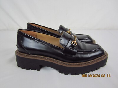 Sam Edelman Laurs Lug Sole Loafers Shoes Womens 8M Black  display picture 2