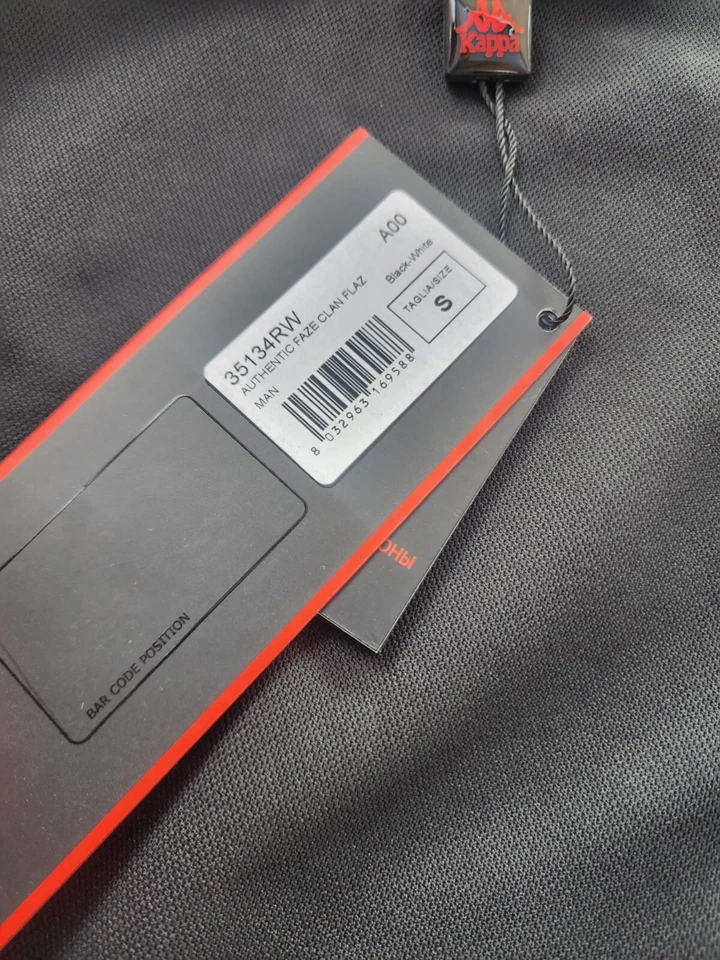 Jersey FaZe Clan x Kappa Genuino Manga Larga Todas las Tallas Nuevo/Calce Ajustado Foto 4 de 4