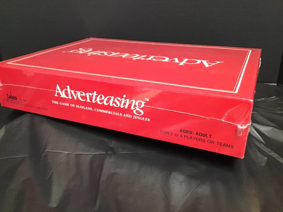 Vintage 1988 Adverteasing Board Game The Game Of Slogans Commercials Jingles NEW - Image 4 of 4