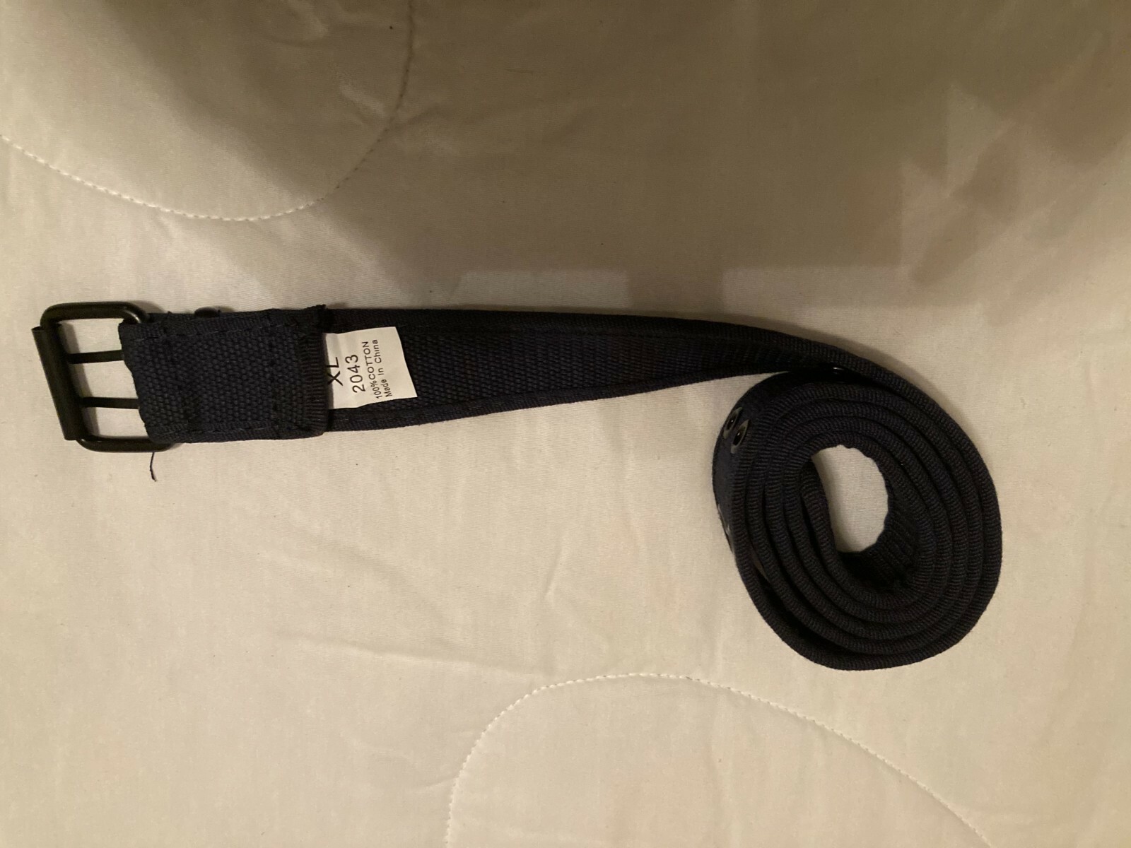 MENS NAVY BLUE WEB BELT SIZE XL eBay