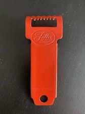 Vintage Fuller Brush Company Orange Metal Brush / Scraper / Rake 4 1/2" USA Made