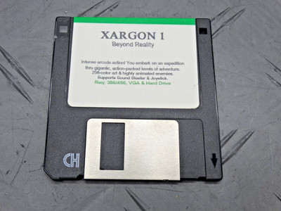 Xargon 1 Beyond Reality RARE Game Floppy 3.5  Floppy Software Vintage