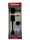 Kwikset Prague Matte Black Front Entry Lock Set Handleset Combo Set 98180-026