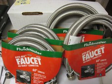 4 Fluidmaster 4F60CU No-Burst Fits-All Dishwasher Connector 1/2"MIPx 3/87/16/1/2
