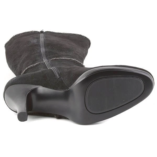 Новый ALFANI женщин колена черный замшевый высокий каблук молнии платье загрузки обуви Sz 10 M  - Изображение 3 из 3