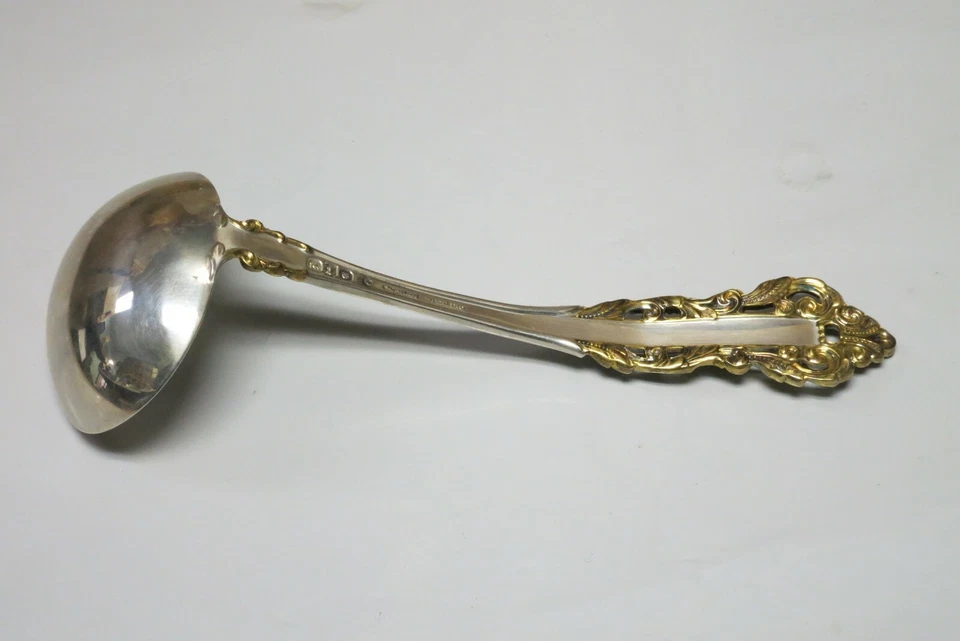 GORHAM MEDICI GOLDEN ACCENT GRAVY LADLE 6 7/8 " - Image 2 of 3