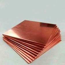 1pcs 99.9% Pure Copper T2 Cu Metal Sheet Plate Copper Sheet Bar Thick 0.8mm-5mm