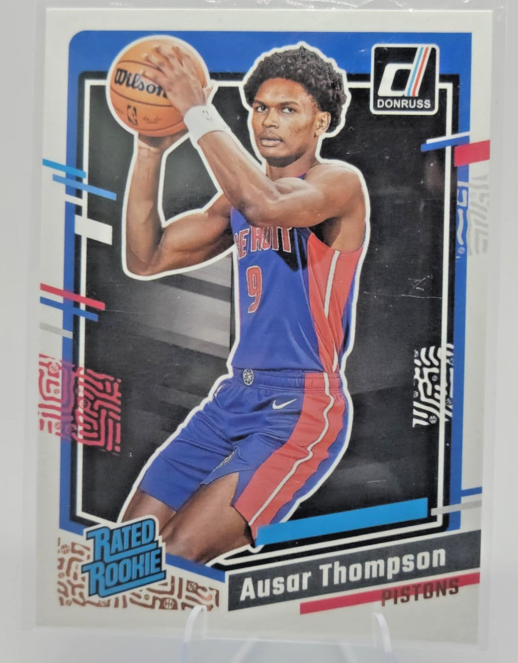 Ausar Thompson 2023-24 Panini Donruss Rated Rookie RC #228 Detroit Pistons