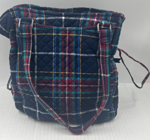 Vera Bradley Glenna Women's Handbag Quilted Tartan Plaid Satchel Bag - Picture 2 of 13