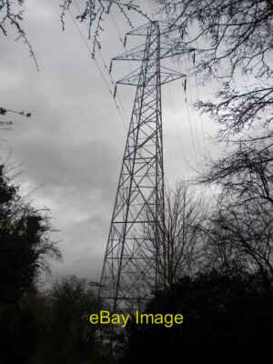 Photo 6x4 Pylon among the trees north of Wall Heath Himley Standing impos c2019