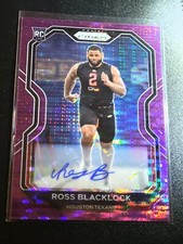 Ross Blacklock 2020 PINK PARALLEL  AUTO prizm  RC. W/ 2020 Donruss Blacklock RC