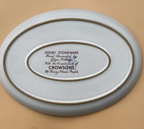 Piatto Denby decorato a mano da Glyn Colledge - Crowson Fancy Cheese People - Foto 10 di 11