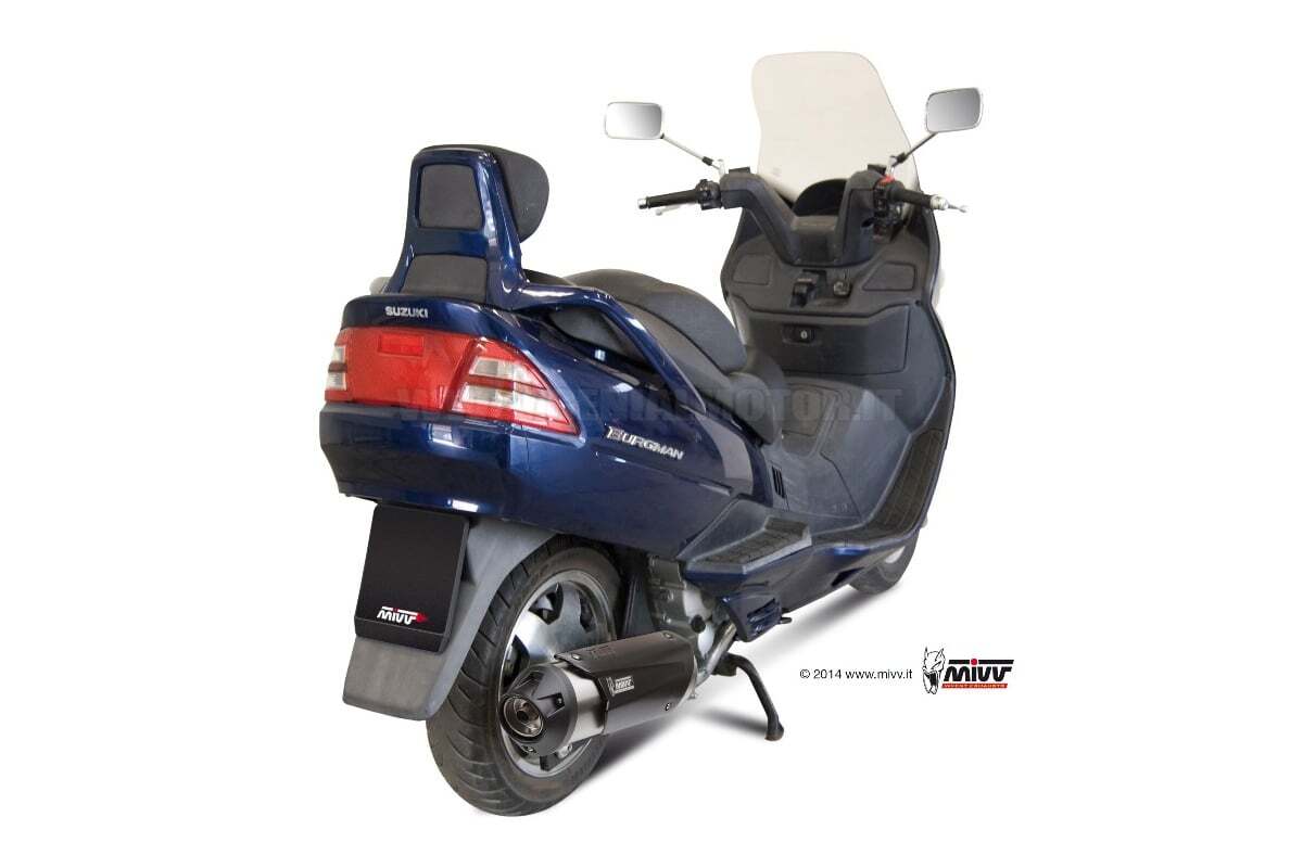 Mivv Approved Complete Exhaust Urban Steel for Suzuki Burgman 400 1999 > 2002