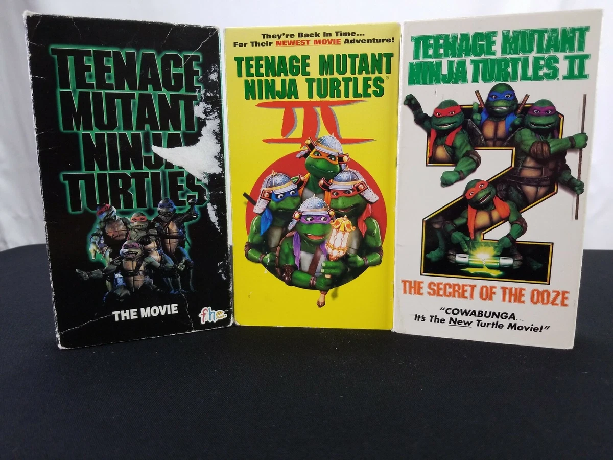 Teenage Mutant Ninja Turtles 1 and 2 VHS