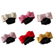 Wig Bangs Hairpiece 0-1Y Newborns Headwear Solid Color Hairband Decor for Baby