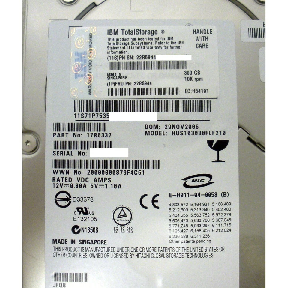 IBM 17R6337 300GB 10K FC-AL Hard Drive Disk - Image 4 of 4