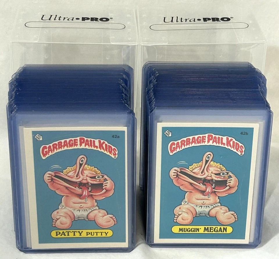 Juego de 84 tarjetas Topps Garbage Pail Kids 1985 segunda serie 2 OS2 como nuevo en Toploaders nuevos Foto 4 de 4