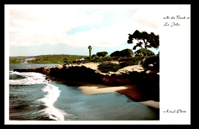 [C7] Postcard Unused Real Photo, The Beach at La Jolla California