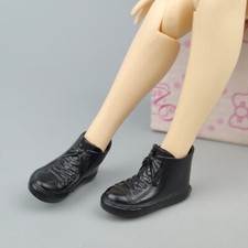 Black Shoes Bootie For 11.5in Doll Shoes Fashion Short Boots For Blyth 1/6 Toys