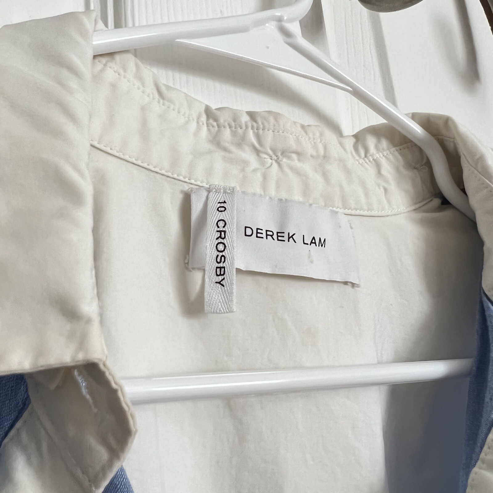 Derek Lam | High Low Back Split Hem Collared Tric… - image 8