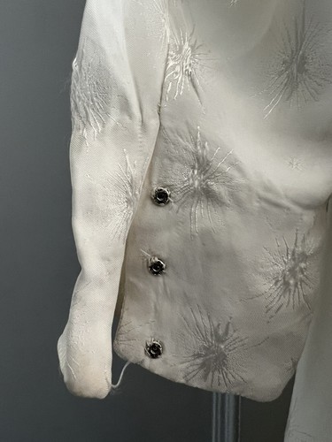Vintage 1940s Dress Maybe Wedding Size S Handmade - Picture 16 of 21