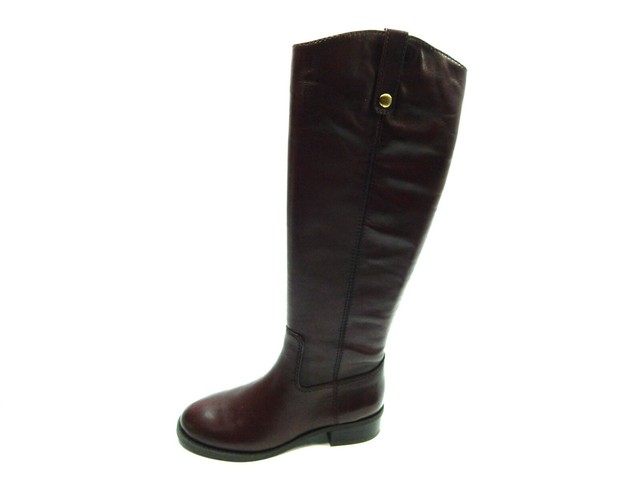 INC International Concepts Women's Fawne Leather Riding Boots - Cognac, Size 6, Knee-High Style