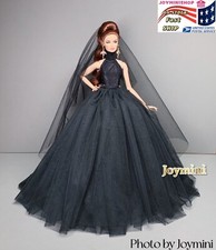 Black Dress For Fashion Royalty Integrity Poppy Parker NuFace Dolls Coat Dress