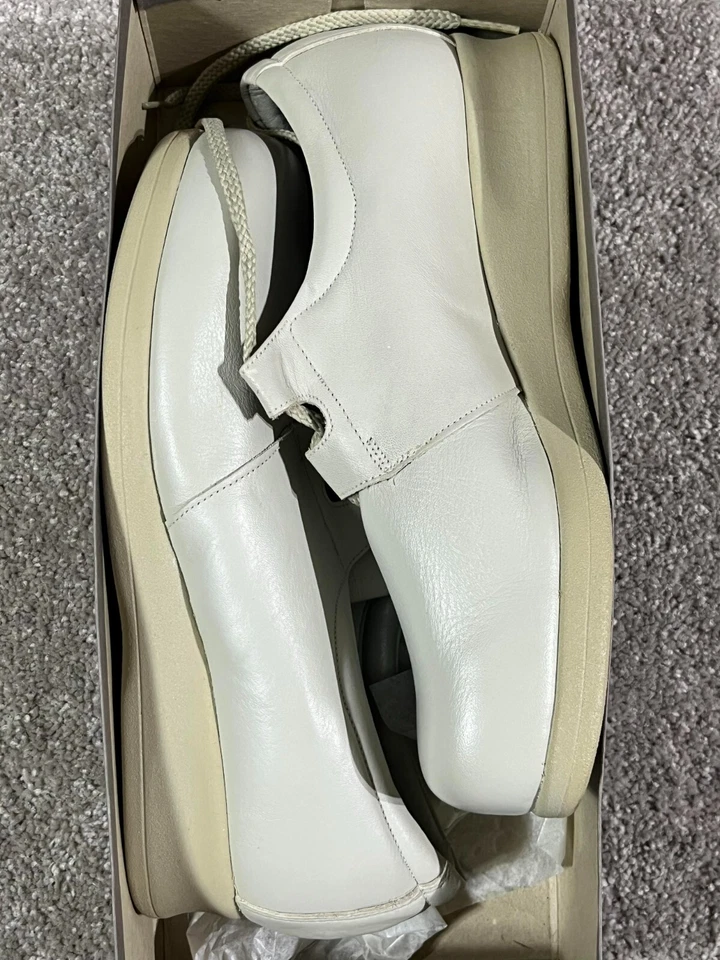 复古 PW Minor & Son 女式 8 B Princess Comfort 鞋 71090 皮革粘土 — 第 2/4 张图片