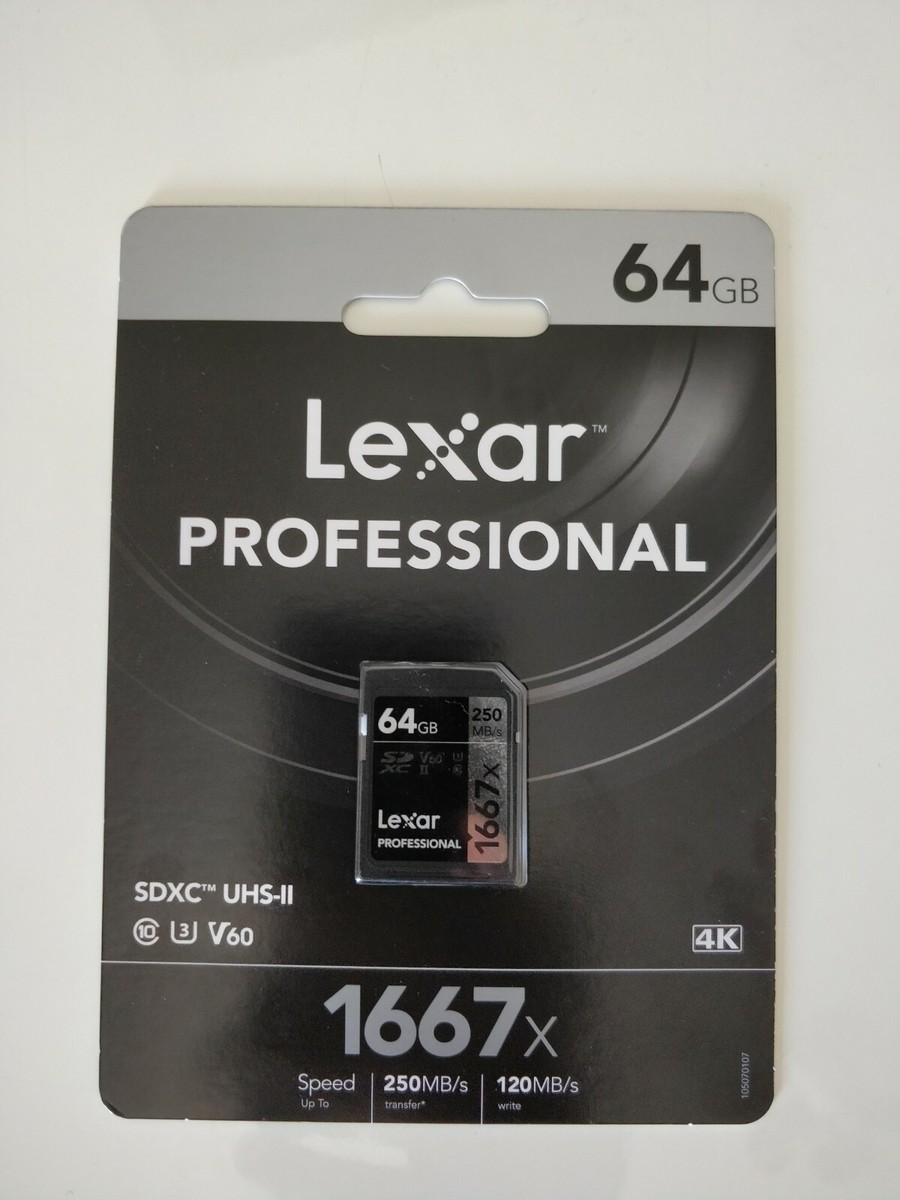 Lexar Professional 64GB/ 128GB 1667x SDXC SDHC Memory Card
