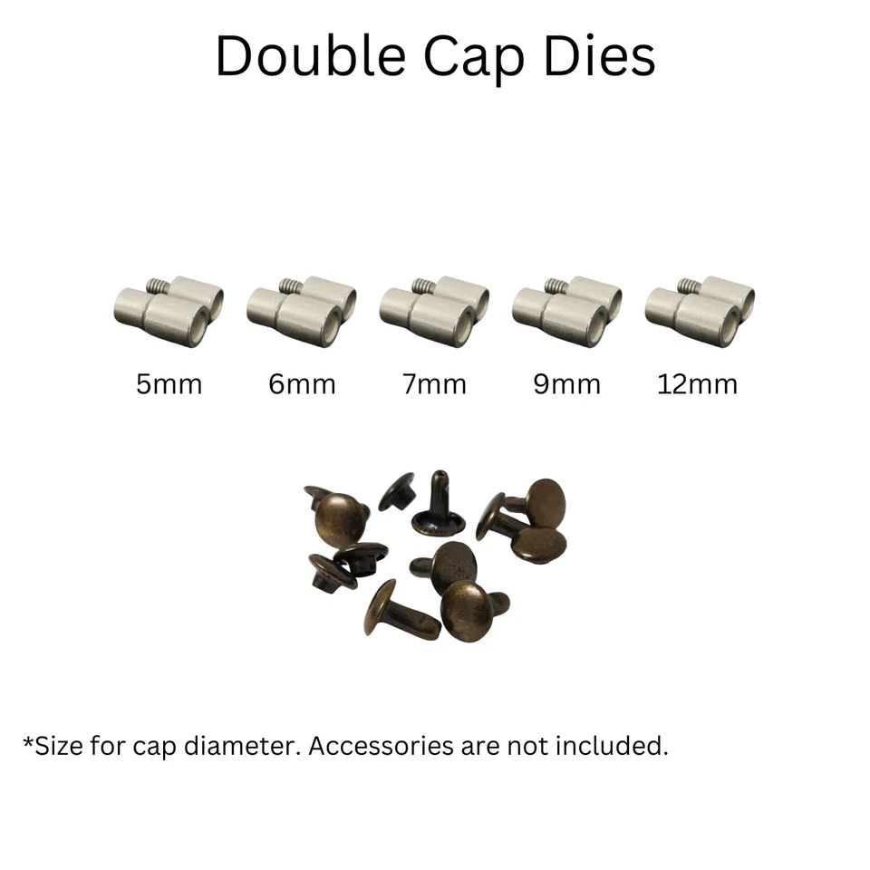 Juego de máquina de prensa manual, troqueles de remache, ojales, ojales, broches de presión y juego de perforador Foto 4 de 4