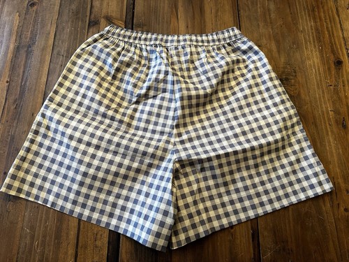 We Wore What Size Small Boyfriend Boxer Shorts Pull On Gingham Plaid Tie Waist - Picture 12 of 14