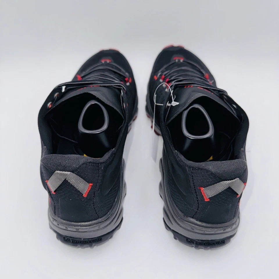 Zapatillas de Trail Running La Sportiva Helios III Para Hombre Talla 9 Negras Rojas Ergonómicas Foto 4 de 4