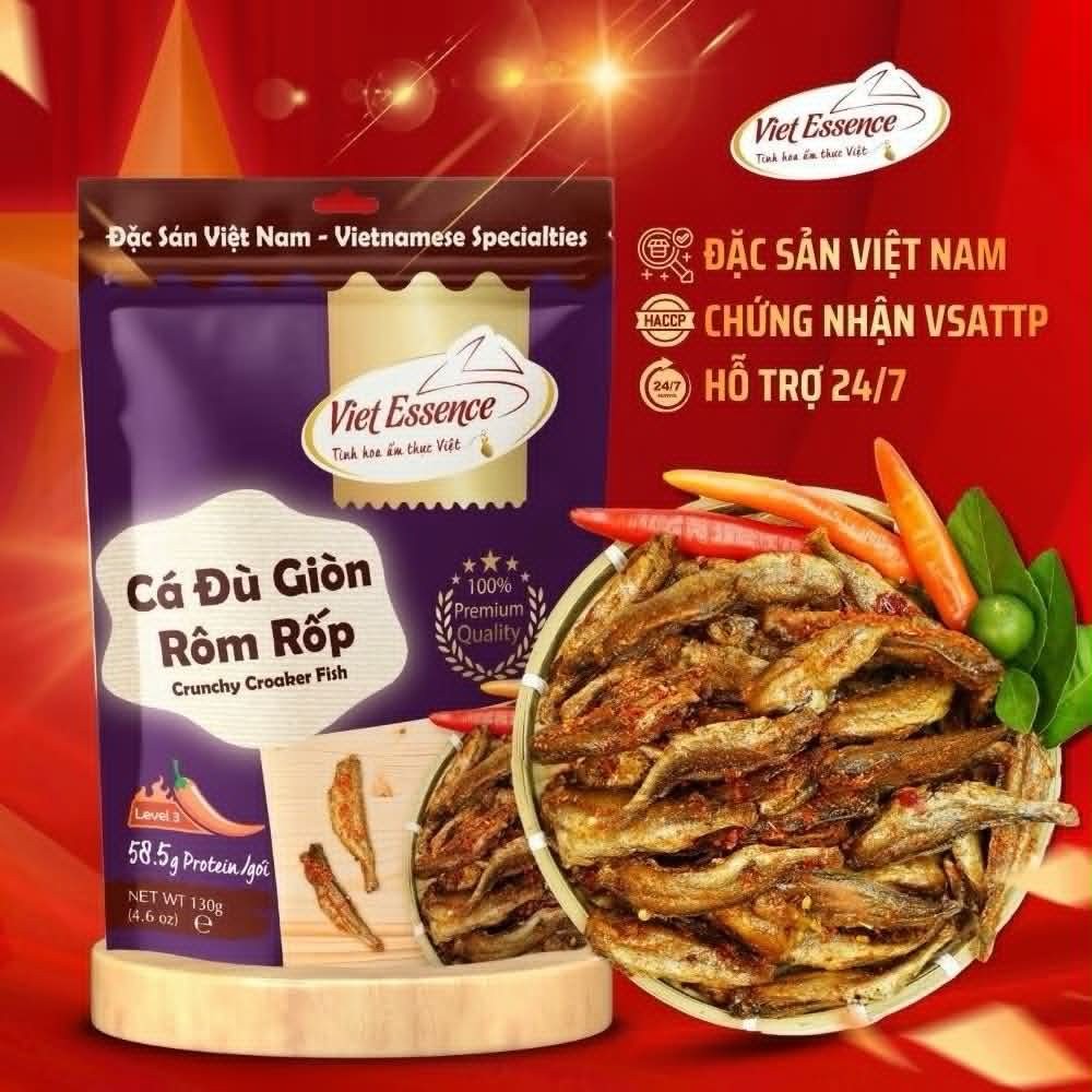 Crunchy Crispy Croaker Fish Seafood Snack [Kho Ca Du Gion Rom Rop An Vat]