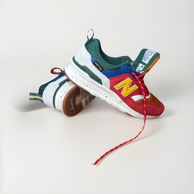 New Balance 997H Athletic Shoe Women s Size 8 Red Multicolor Colorful