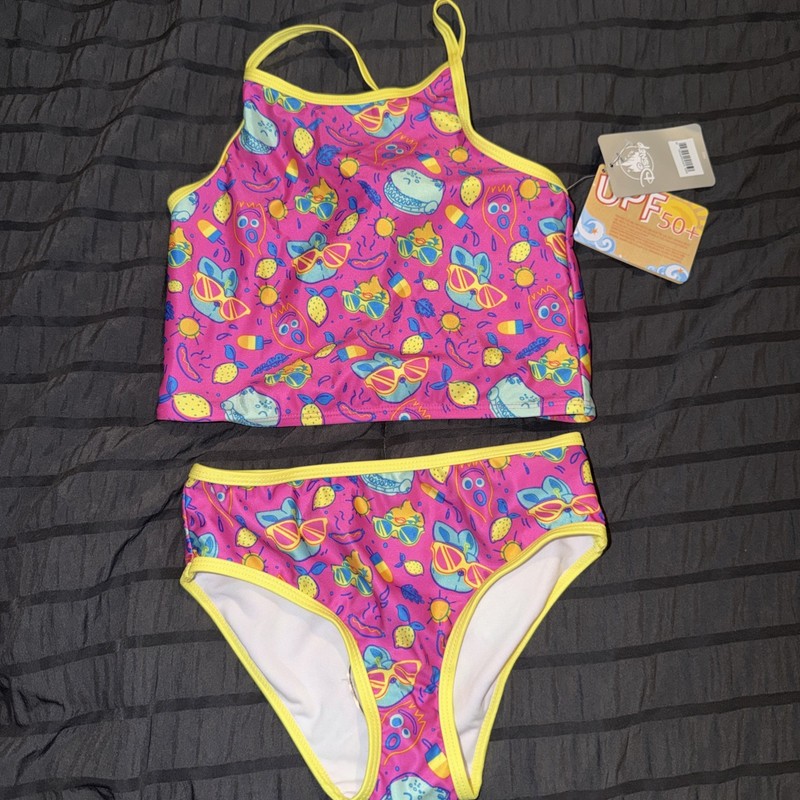 Disney Store Toy Story Two Piece Pink Swimsuit for Girls Forky Rex Ducky Bunny