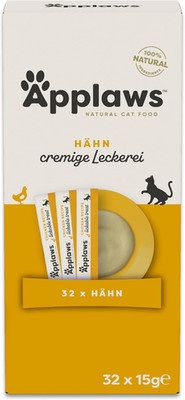 Applaws Grain-Free Creamy Lickable Chicken Snack Treat Für Katzen & Kätzchen, 32