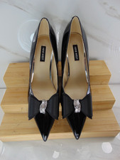 Nine West Black Patent Pointed Toe Stiletto Pumps Slip-On Size 7 M BRAND NEW